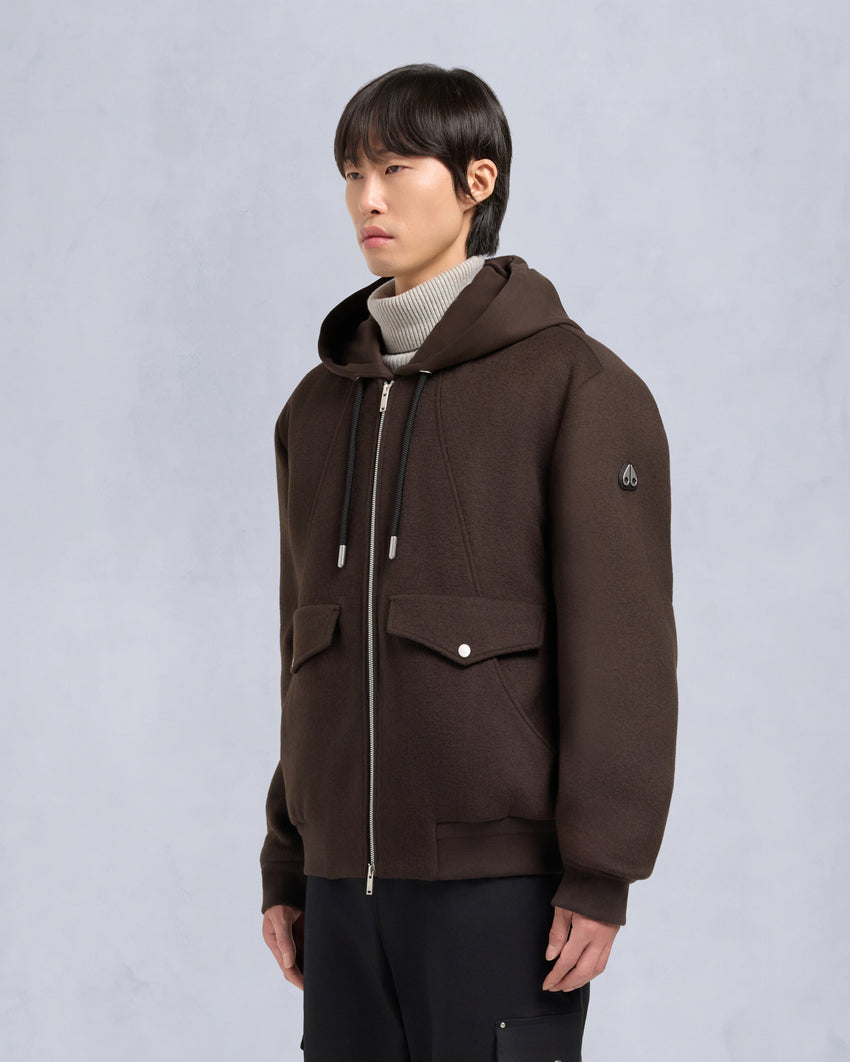 ELLINGTON BOMBER JACKET-ESPRESSO/ESPRESSO