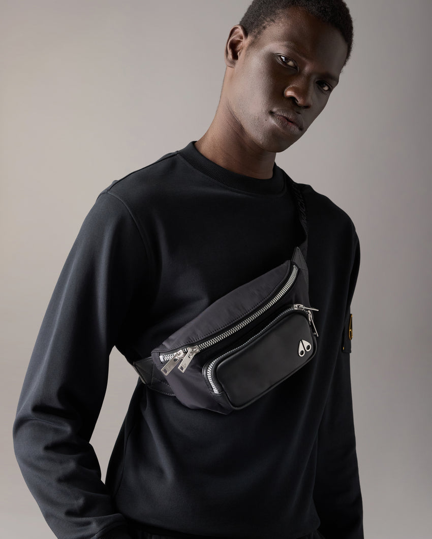 LOGO WAIST BAG-BLACK