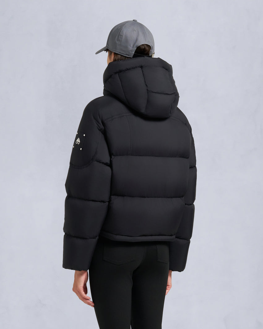 AKAI CROPPED PUFFER-ESPRESSO