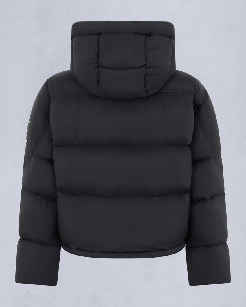 AKAI CROPPED PUFFER-ESPRESSO