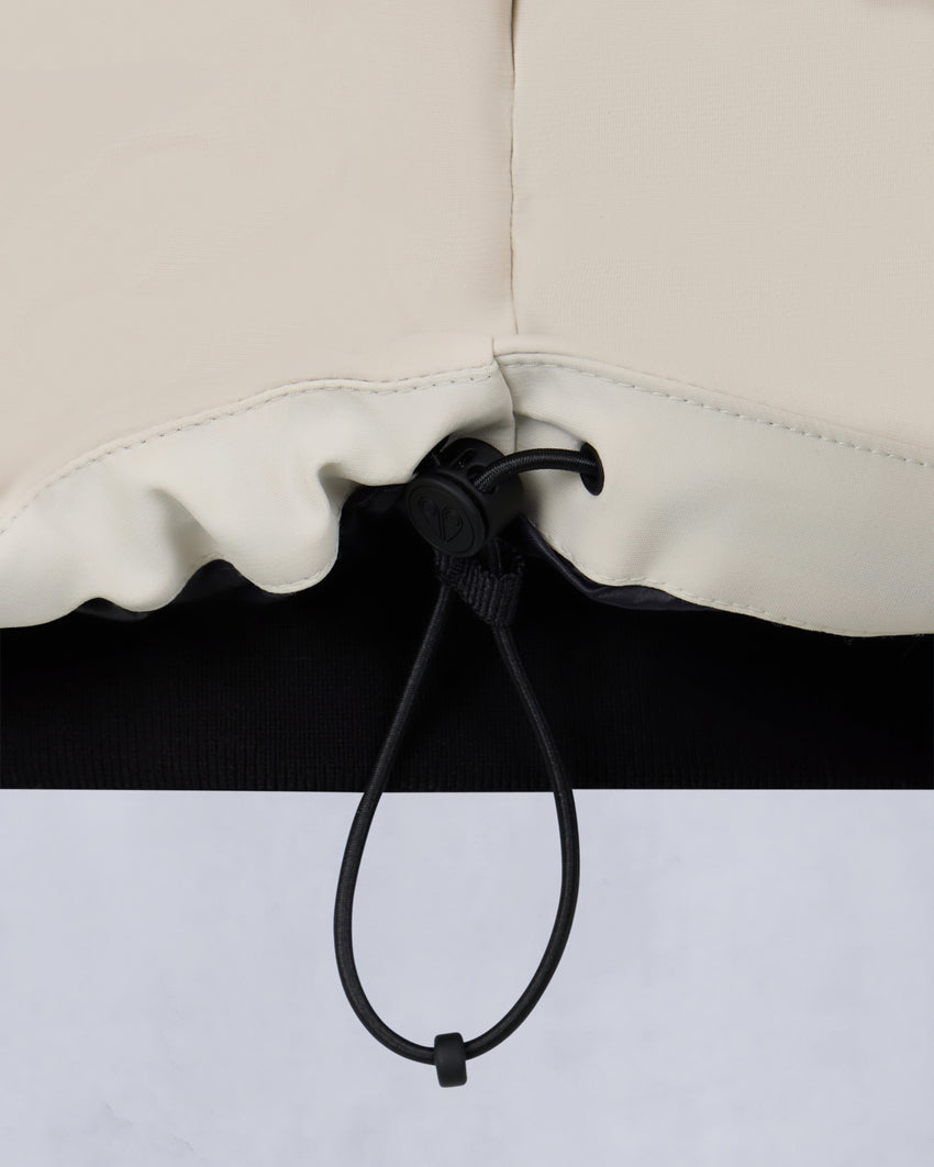 NYLUXE MISTI PUFFER-ESPRESSO/BLACK