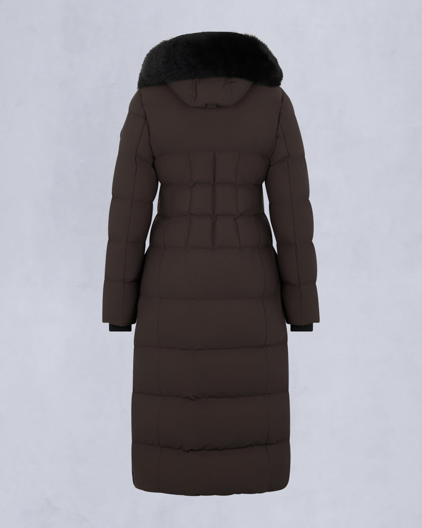 NYLUXE JOCADA PARKA-ESPRESSO/BLACK