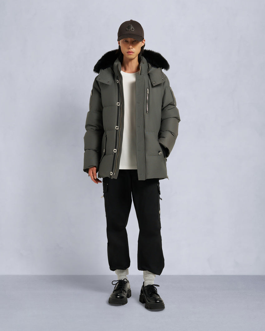 ORIGINAL SHEARLING TRIM 3Q JACKET-BLUESTONE/BLACK
