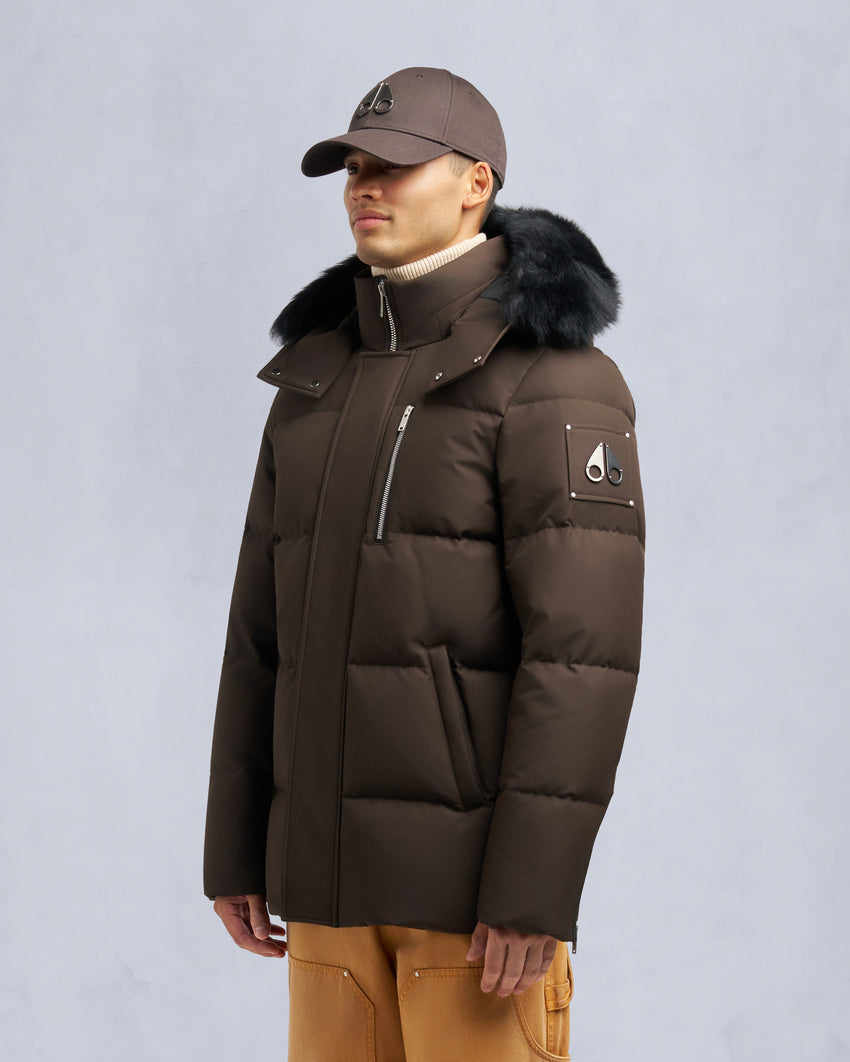 CLOUD SHEARLING TRIM 3Q JACKET-ESPRESSO/BLACK