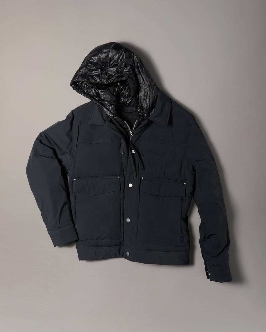 BRIXTON TRUCKER JACKET-BLACK