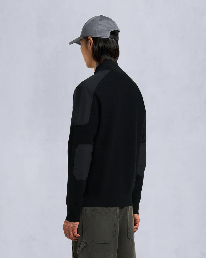 GOLD SERIES ELOWAN FULL-ZIP SWEATER-BLACK