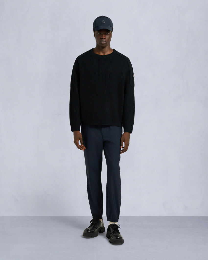COLSON CREWNECK SWEATER-ALABASTER MELANGE