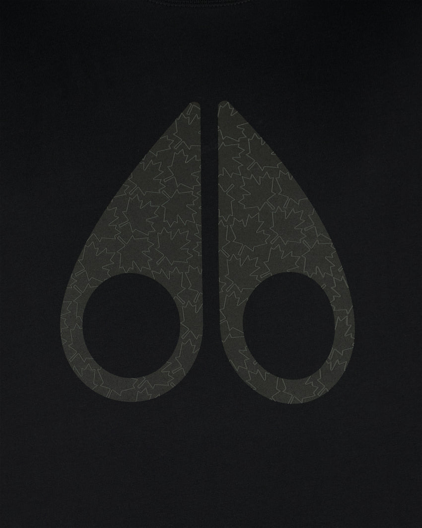 CHAMBLEE LEAF TEE-BLACK